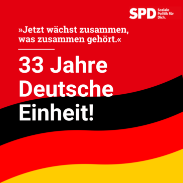 33. Jahrestag der deutschen Wiedervereinigung