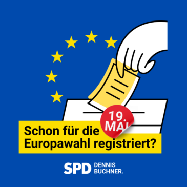 Noch bis zum 19. Mai: Jetzt für die Europawahl registrieren!
