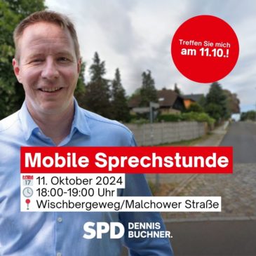 Mobile Sprechstunde am Wischbergeweg am 11. Oktober 2024