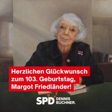 Herzlichen Glückwunsch Margot Friedländer: Eine Jahrhundertzeugin des Holocausts und Mahnerin für die Zukunft