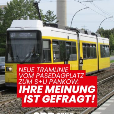 Neue Straßenbahnverbindung: Ihre Meinung ist gefragt!