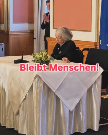 “Bleibt Menschen!” – Zum Tod von Margot Friedländer