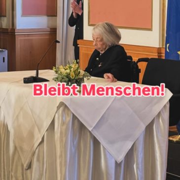“Bleibt Menschen!” – Zum Tod von Margot Friedländer