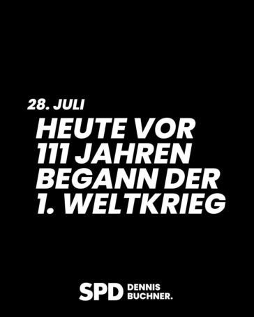 Der 1. Weltkrieg – Mahnung aus der Geschichte