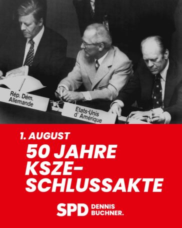 50 Jahre KSZE-Schlussakte: Ein Meilenstein für Frieden und Menschenrechte – und ein Auftrag für unsere Zeit