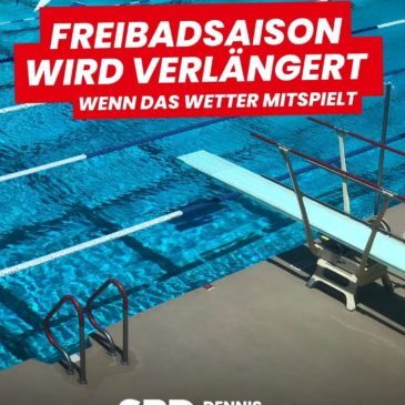 Freibadsaison in Berlin wird verlängert