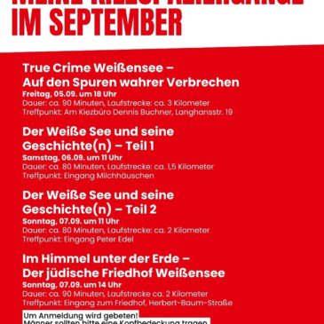 Meine Kiezspaziergänge im September