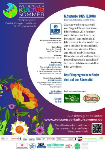 Ein Fenster zum Osten – Nachbarn bei Freunden – Best Off KurzFilmFestival im Rahmen des Weißenseer Kultursommers 2025