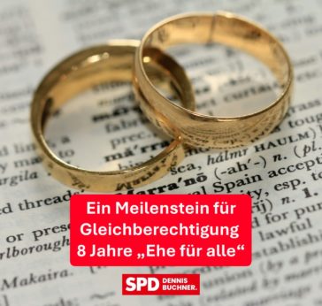 Ein Meilenstein für Gleichberechtigung – 8 Jahre „Ehe für alle“