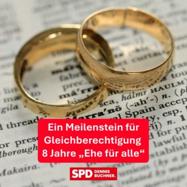 Ein Meilenstein für Gleichberechtigung – 8 Jahre „Ehe für alle“