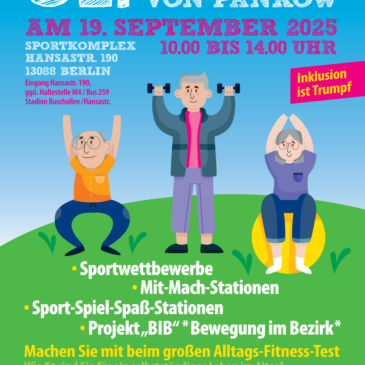31. Seniorensportfest am 19.09.2025 in Pankow-Weißensee
