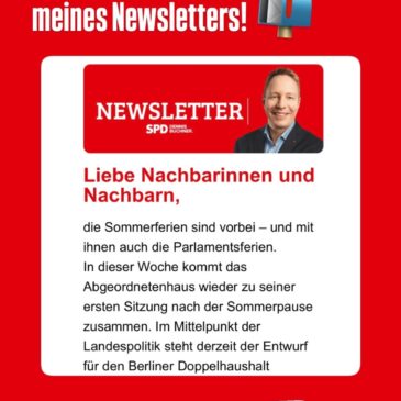 Jetzt für meinen Newsletter anmelden! Es lohnt sich.