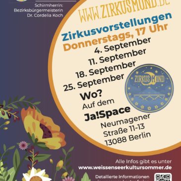Letzte Vorstellung am 25.09.2025: Zirkus Mond – Alles für die Kids