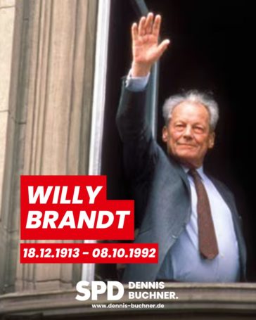 Zum 33. Todestag von Willy Brandt
