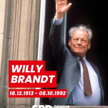Zum 33. Todestag von Willy Brandt