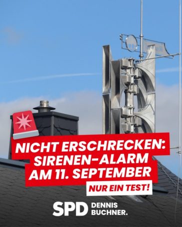 Nicht erschrecken: Sirenen-Alarm heute am 11. September – nur ein Test!