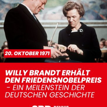 1971: Willy Brandt erhält den Friedensnobelpreis – Ein Meilenstein der deutschen Nachkriegsgeschichte