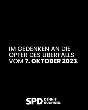 In Gedenken an die Opfer des Überfalls am 7. Oktober 2023