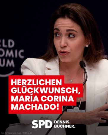 Friedensnobelpreis für María Corina Machado
