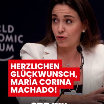 Friedensnobelpreis für María Corina Machado