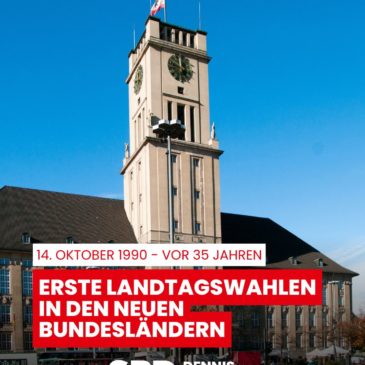 35 Jahre erste Landtagswahlen in den neuen Bundesländern – Ein Tag der demokratischen Erneuerung
