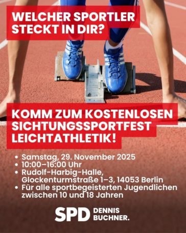 Welcher Sportler steckt in dir? – Kostenloses Sichtungs-Sportfest in Berlin