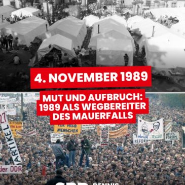 Mut und Aufbruch: 1989 als Wegbereiter des Mauerfalls