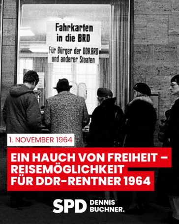 Ein Hauch von Freiheit – Reisemöglichkeit für DDR-Rentner 1964