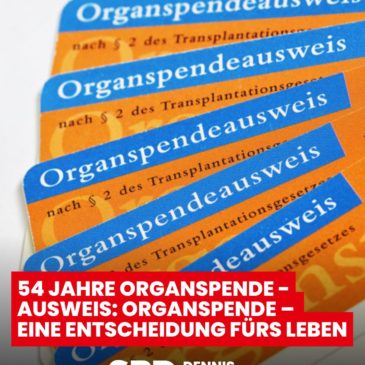 54 Jahre Organspendeausweis: Organspende – eine Entscheidung fürs Leben