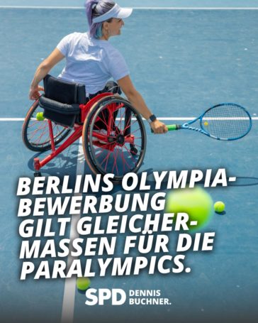 Berlins Olympiabewerbung gilt gleichermaßen für die Paralympics