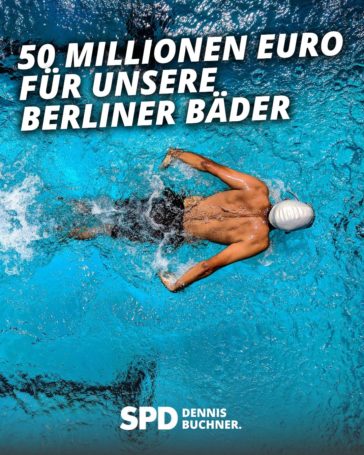 50 Millionen Euro zusätzlich für unsere Berliner Bäder