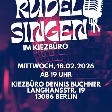 Highlight des Februars: Rudelsingen im Bürgerbüro
