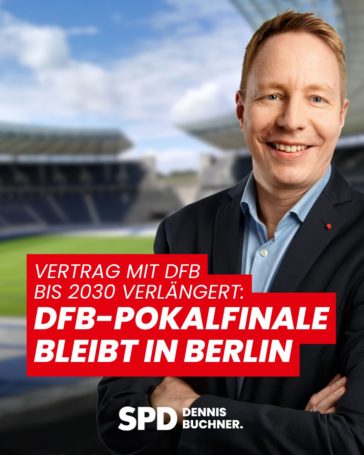 DFB-Pokalfinale bleibt bis 2030 in Berlin