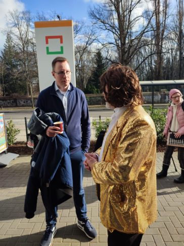 Besuch zum fünfjährigen Jubiläum der Seniorenresidenz in der Gustav-Adolf-Straße in Weißensee