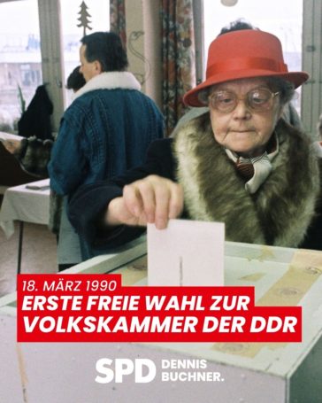 1990: Erste freie Volkskammerwahl in der DDR