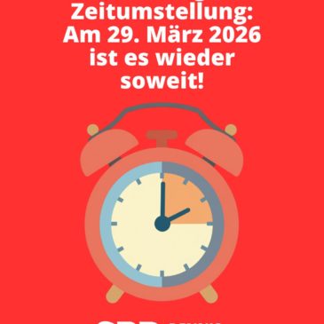 Achtung, Zeitumstellung – Am 29. März 2026 ist es wieder soweit!