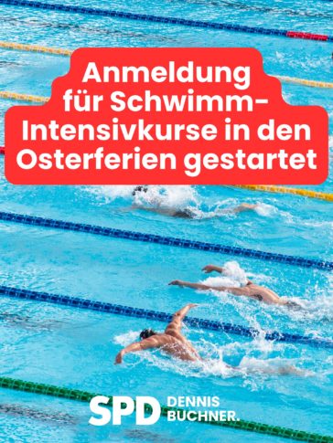 Anmeldung für Schwimm-Intensivkurse in den Osterferien gestartet