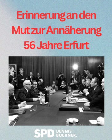 Erinnerung an den Mut zur Annäherung – 56 Jahre Erfurt