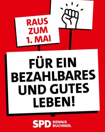 Am 1. Mai auf die Straße: für gute Arbeit, soziale Sicherheit und Zusammenhalt