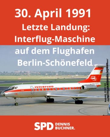 30. April 1991 endete ein Kapitel ostdeutscher Luftfahrtgeschichte