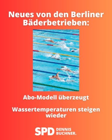 Gute Nachfrage und mehr Komfort: BBB-Abo-Modell überzeugt – Wassertemperaturen steigen wieder