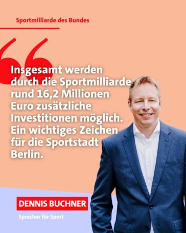 Gute Nachrichten für den Berliner Sport!