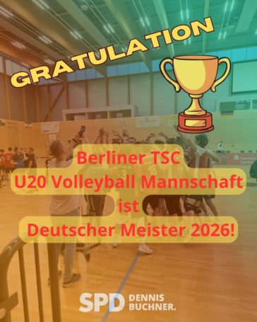 Der Berliner TSC hat es geschafft: U20 Mannschaft ist Deutscher Meister 2026!