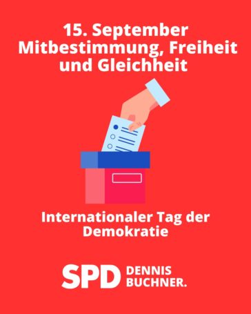 15. September – Internationaler Tag der Demokratie