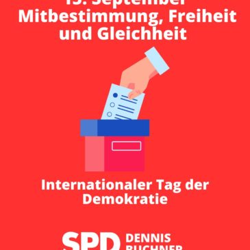 15. September – Internationaler Tag der Demokratie