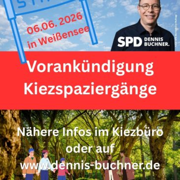 Vorankündigung meiner Kiezspaziergänge