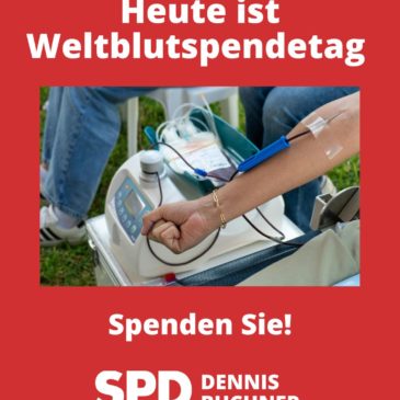 14. Juni 2026 – Weltblutspendetag