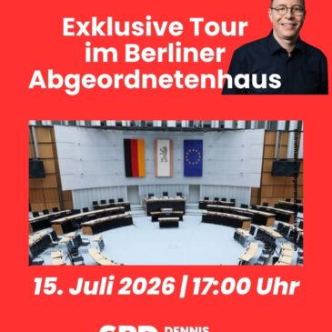 Exklusive Führung durch das Berliner Abgeordnetenhaus am 15. Juli 2026
