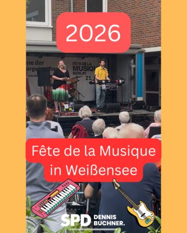 Fête de la Musique 2026 in Weißensee