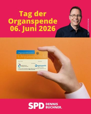 Tag der Organspende am 06. Juni: Ein kleiner Schritt – eine große Wirkung.
